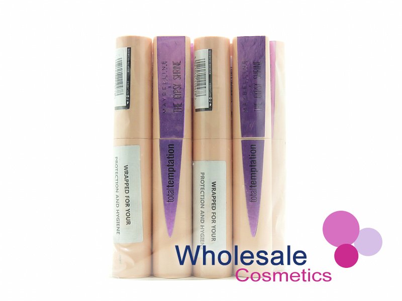 9 x Maybelline X The Gypsy Shrine Total Temptation Waterproof Black Mascara - PURPLE CASE